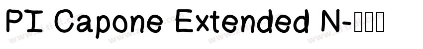 PT Capone Extended N字体转换